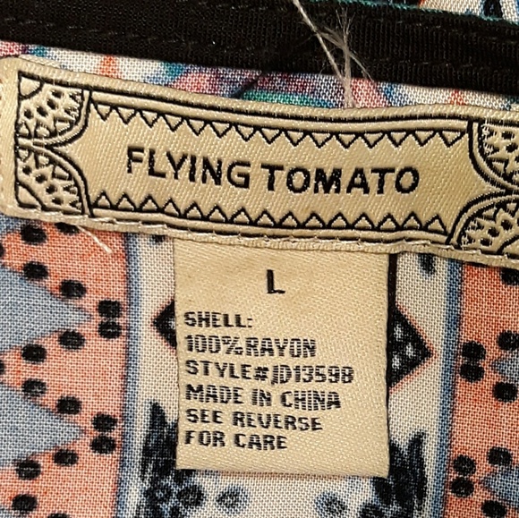 ANTHROPOLOGIE FLYING TOMATO ETHNIC TUNIC/DRESS, L - Picture 5 of 6